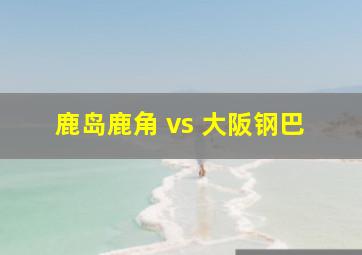 鹿岛鹿角 vs 大阪钢巴